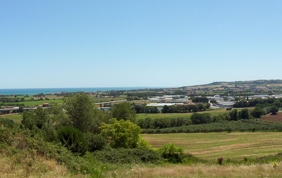 Panorama as seen from the terrace of the B&B