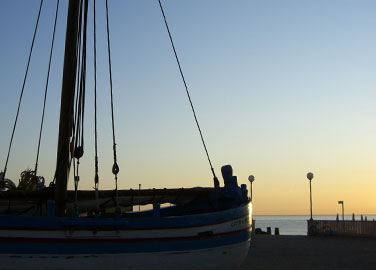 Daggry på Porto Recanatis hav